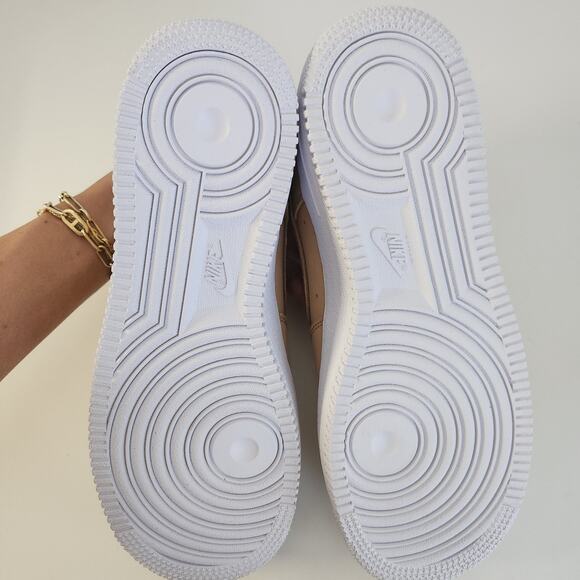 Nike Womens Air Force 1 Premium MF Vachetta Tan/White Size 7.5 - Picture 8 of 10